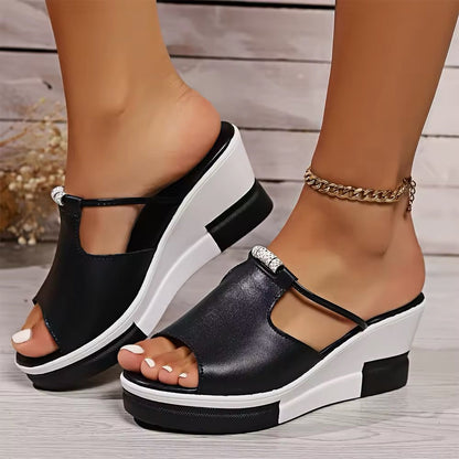 Fashion™ | Sandales femme compensées ultra-légères et chic pour l’été